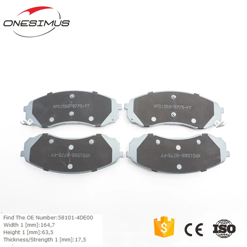 Передняя тормозная колодка система OEM 58101-4DE00 для hyundai kia D4CB задняя фотография