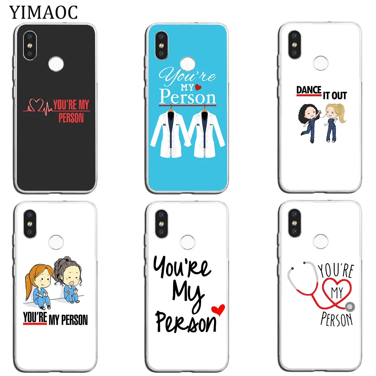 Мягкий силиконовый чехол YIMAOC You're My Person для Xiaomi Mi 9 9T CC9 CC9E A3 Pro 8 SE A2 Lite A1 pocophone f1 MiX 2S