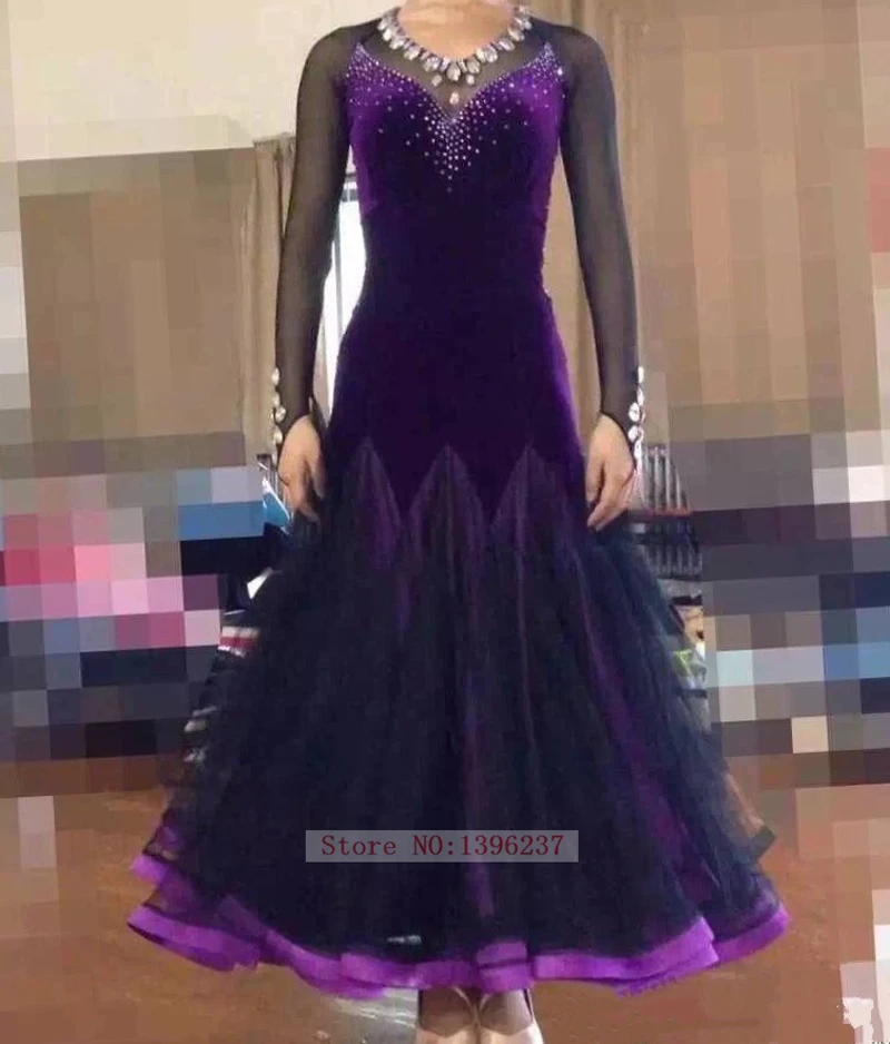 purple ballroom gowns