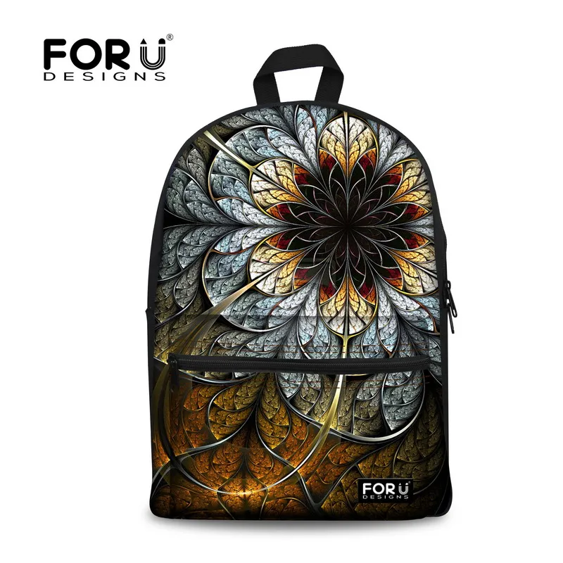 

FORUDESIGNS Children School Bags 3D Unique Flower Prints Schoolbag For Teenager Girls Supreme Women School Book Bag Mochila Kids