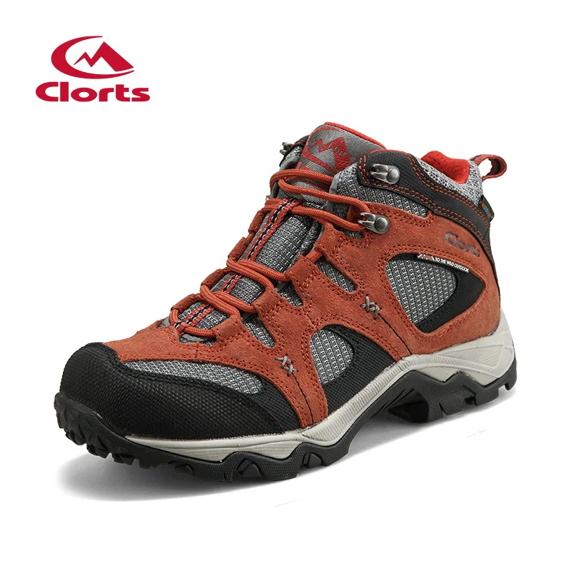 

2017 Clorts Women Hiking Boots Waterproof Outdoor Sport Shoes Rock Climbing Shoes Suede Leather For Women Free Shipping HKM-820G