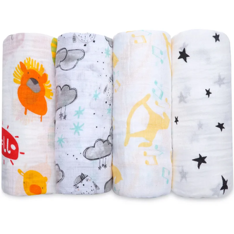 Muslinlife бамбуковое Хлопковое одеяло мягкие детские обёрточная бумага одеяло краска для прядей муслин для новорожденных аксессуары