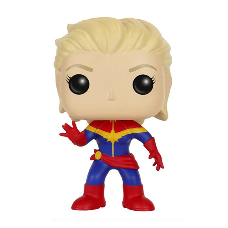 Marvel Капитан рисунок Nendoroid 10 см ПВХ Модель Figuras Супергерои Марвел фигурки и игрушки