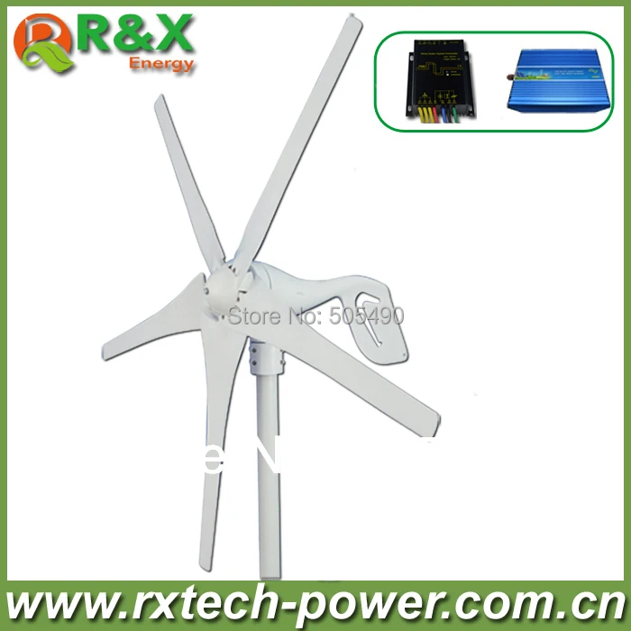 

Wind generator 400W wind turbine+wind/solar hybrid controller+600w off grid pure sine wave inverter.