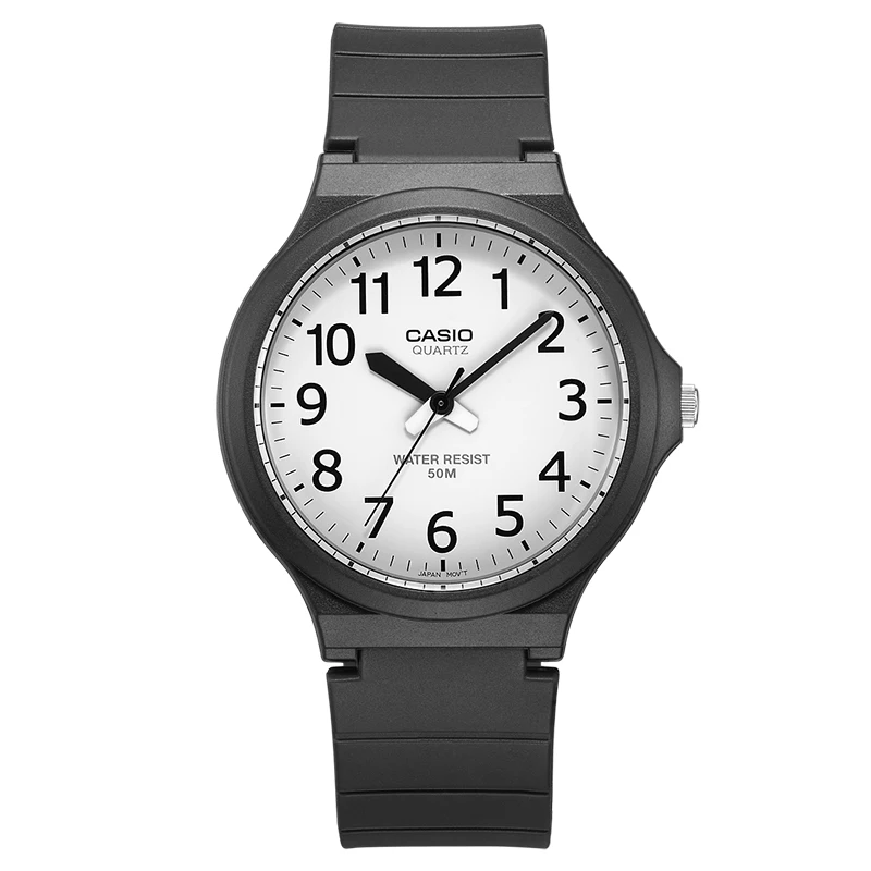 Casio новые студенческие Детские часы мужские резиновые спортивные MW 240 цифровые