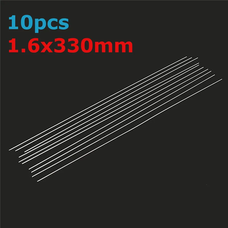 10Pcs 1.6x330mm Aluminum Alloy Silver Welding Brazing Wire Solder TIG Filler Rod