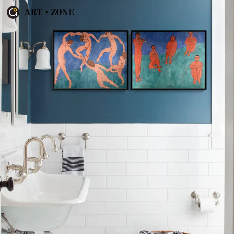 

ART ZONE Matisse Canvas Painting Abstract Body Art Pictures Pressure Drop Room Wall Decoration Single Canvas Painting Poster