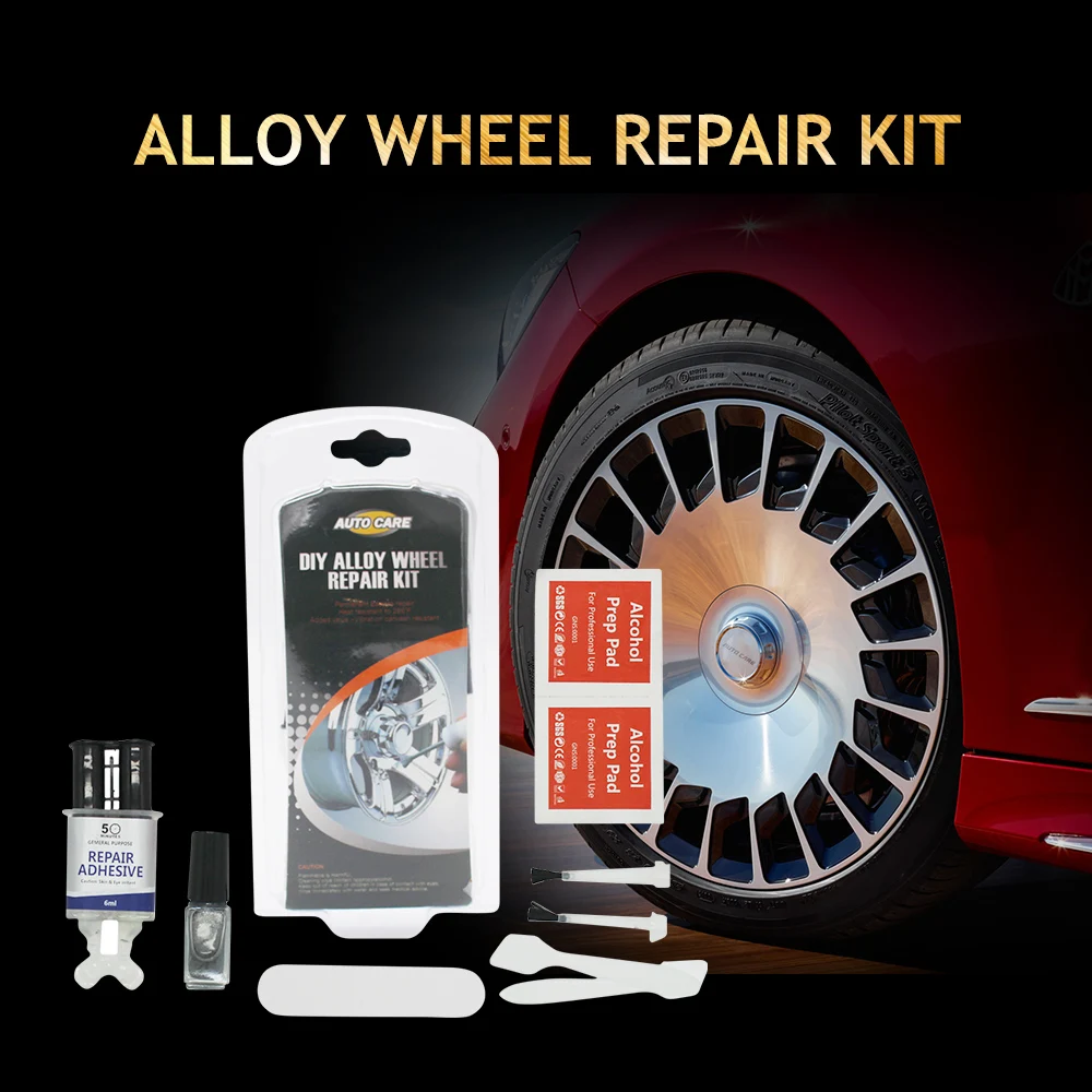 Auto Care DIY Alloy Wheel Repair Kit Silver Paint Fix Tool ...