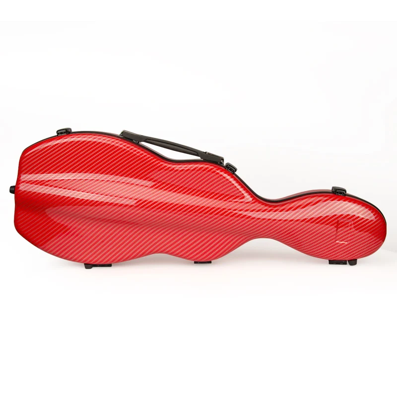 Высокое Качество Италия Кристина Прямоугольник Красный Скрипка чехол 4/4 углеродный Стеклопластик чехол скрипичные принадлежности