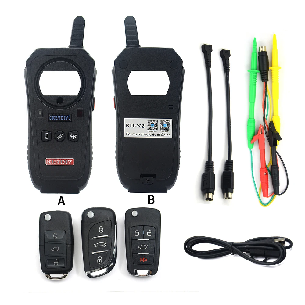 

VSTM OBD2 Car Diagnostic Tool KD-X2 kd X2 Remote Maker Unlocker with Free ID48 96bit Transponder Copy Function English Version