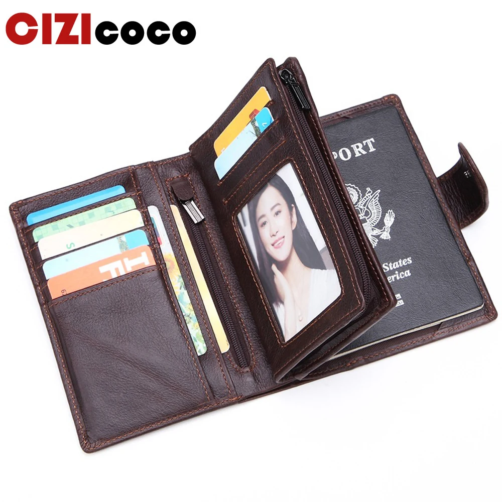 

Genuine Cow Leather Men Wallet Fashion Coin Pocket Organizer Wallects High Quality Male Card ID Hold Passcard Pocket