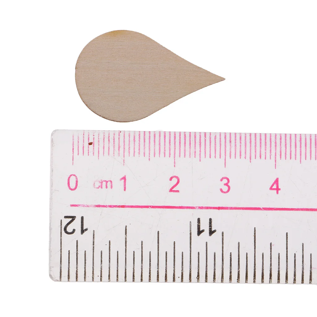Wooden MDF Drop Shapes Craft Blank Wood Embellishment for Scrapbooking Wedding Party Baby Feet Christmas Decorations DIY