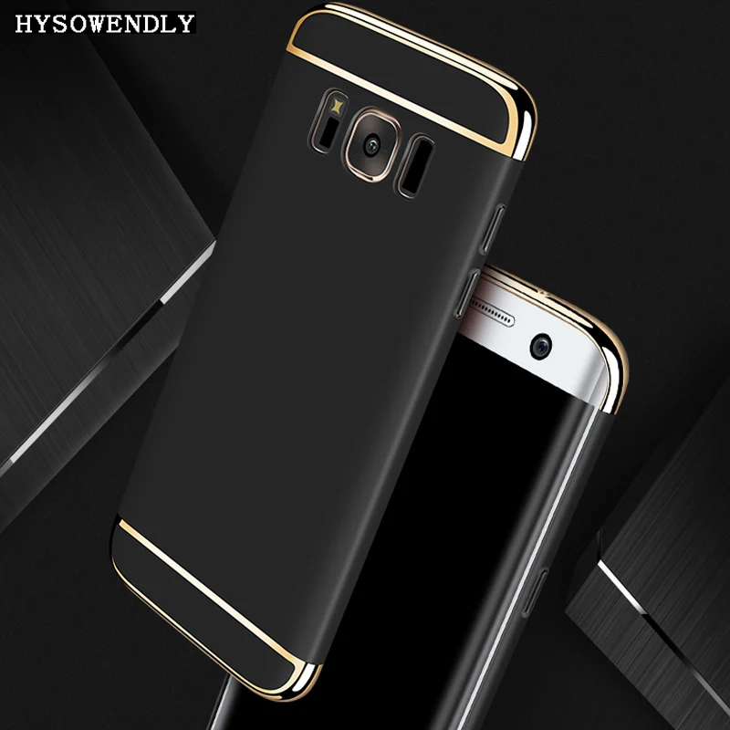 

HYSOWENDLY 3 In 1 Full Protection Hard PC Mental Hybrid Back Housing Cover For Samsung Galaxy S6 S6edge plus S7 S7edge S8 S8plus