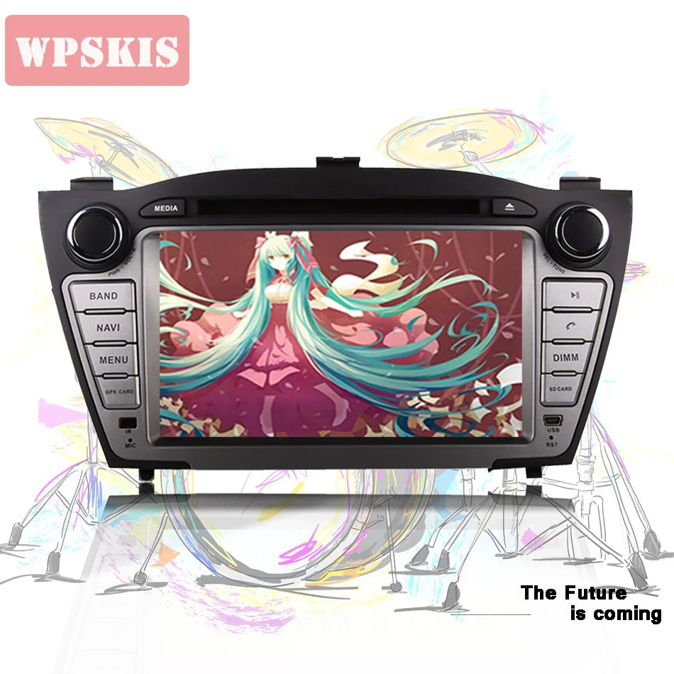Excellent 2 Din 4 GB RAM Octa Core 1024*600 Android 9.0 Car DVD Player for Hyundai iX35 Tucson 2011 2012 2013 with Radio WiFi Bluetooth 4