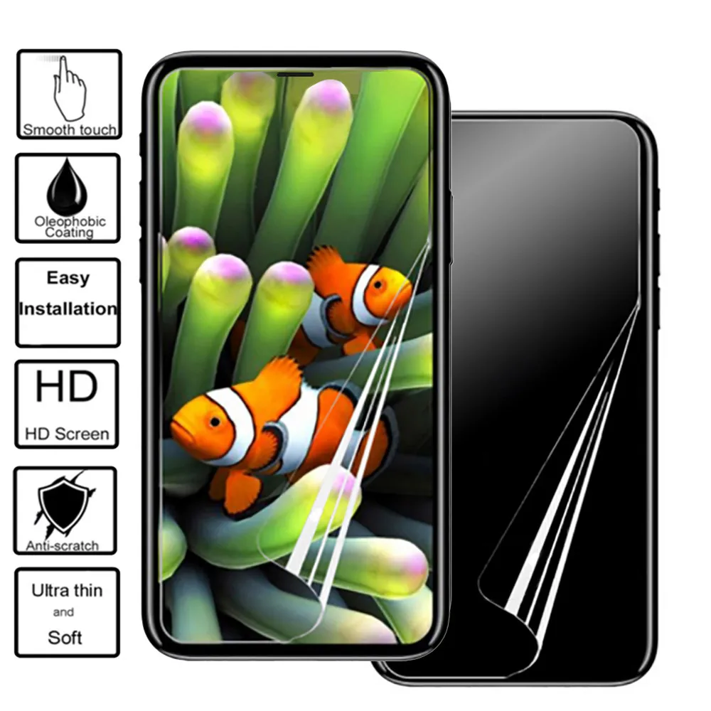 

Front+Back TPU HD Full Body Soft film Screen Protector Film For iPhoneXS Max #117