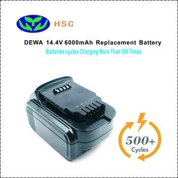 

6000mAh 18650 Battery Pack DEW14.4C Li-ion Battery 14.4V Replacement dewa DCB140-XJ DCB140 Original Battery Pack 14.4V