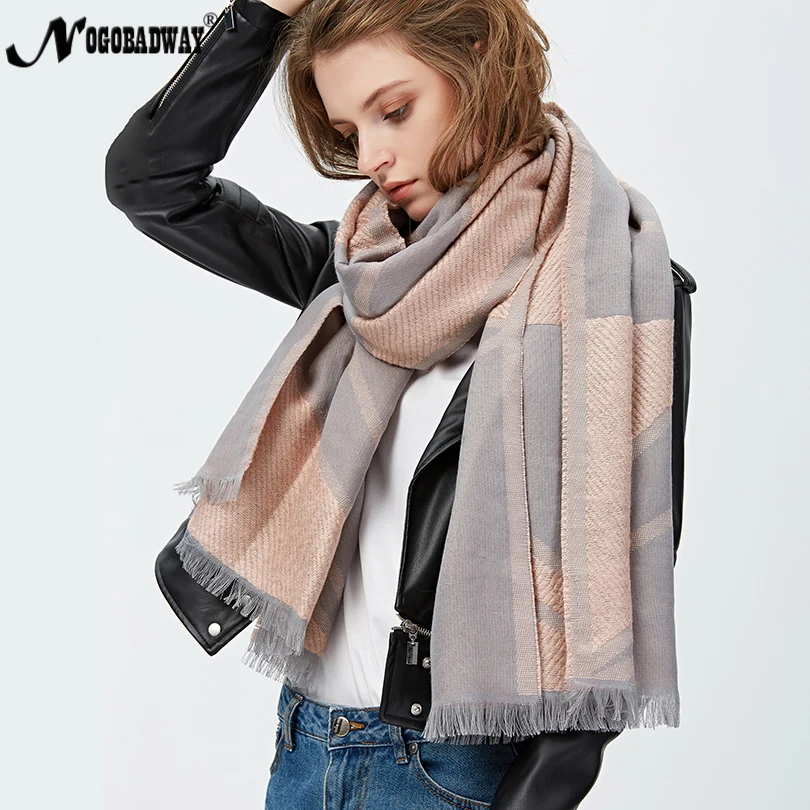 NOGOBADWAY 200cm 70cm Super soft warm long scarf women autumn winter