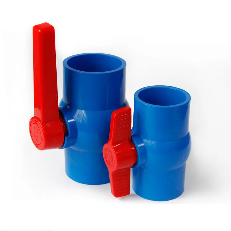 

gogo Blue color PVC Ball Valve Switch Glue Screw 20/ 25/ 32/ 40mm
