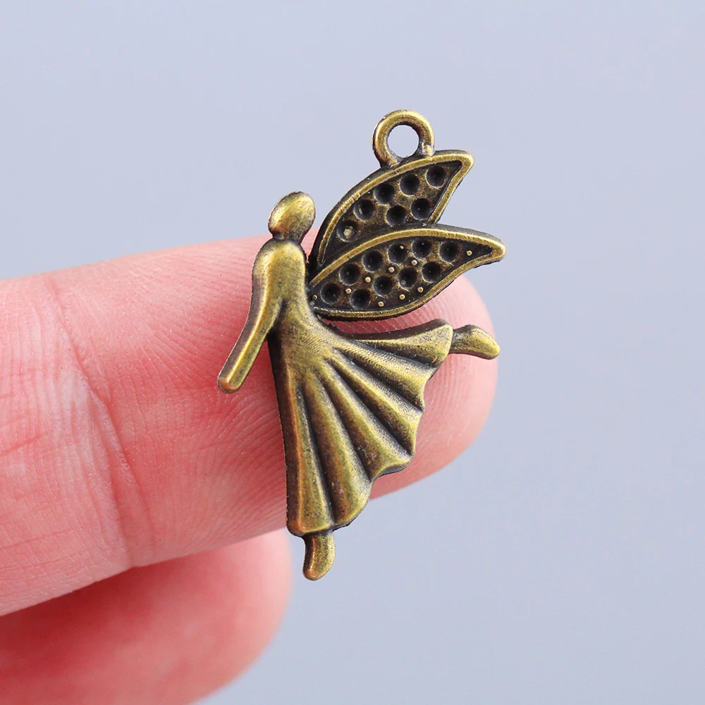 18pcs 29X16mm Antique Bronze Plated Charms Classic Pendants Bracelet