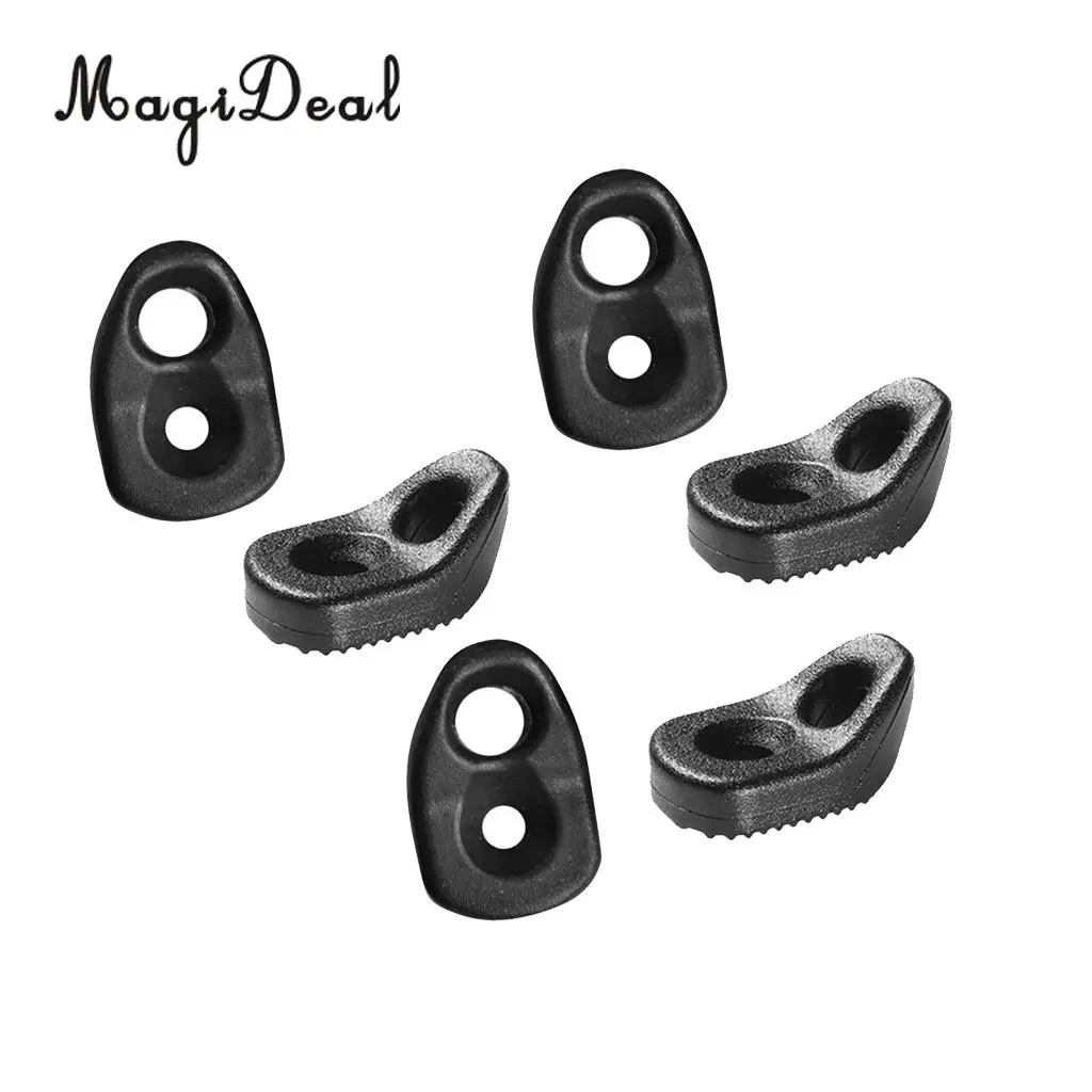 MagiDeal Heavy Duty 6Pcs Kayak Canoe Single Eyelet Tie Down Loop Safety Deck Fitting Replacement Kit for Rowing Boat Water Sport