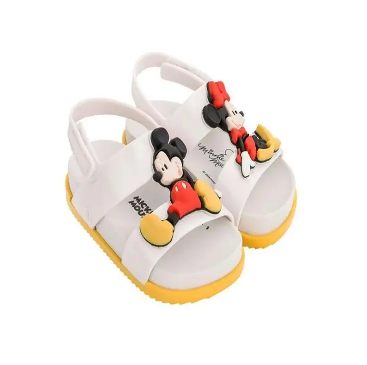 Детские летние тапочки; Милые Мягкие Вьетнамки с 3D рисунком; обувь для воды; детские Нескользящие пляжные сандалии для детей