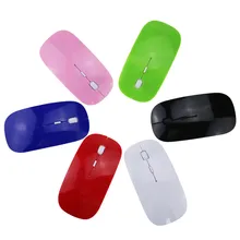 Ультра тонкий USB оптическая беспроводная мышь геймер 2,4G приемник супер тонкая игровая беспроводная мышь компьютер ПК ноутбук Настольный Overwatch