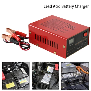12V24V 10A 6-105AH Universal Car Battery Charger Motorcycle Battery Charger Lead Acid Battery Charger Free Shipping 12002755