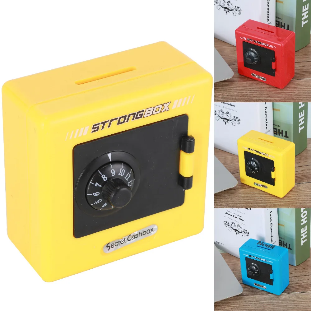 

Nosii Convenient 1pc Combination Lock Money Box Code Safe Coins Cash Saving Piggy Bank New Year Gift For Children Colorful Toy