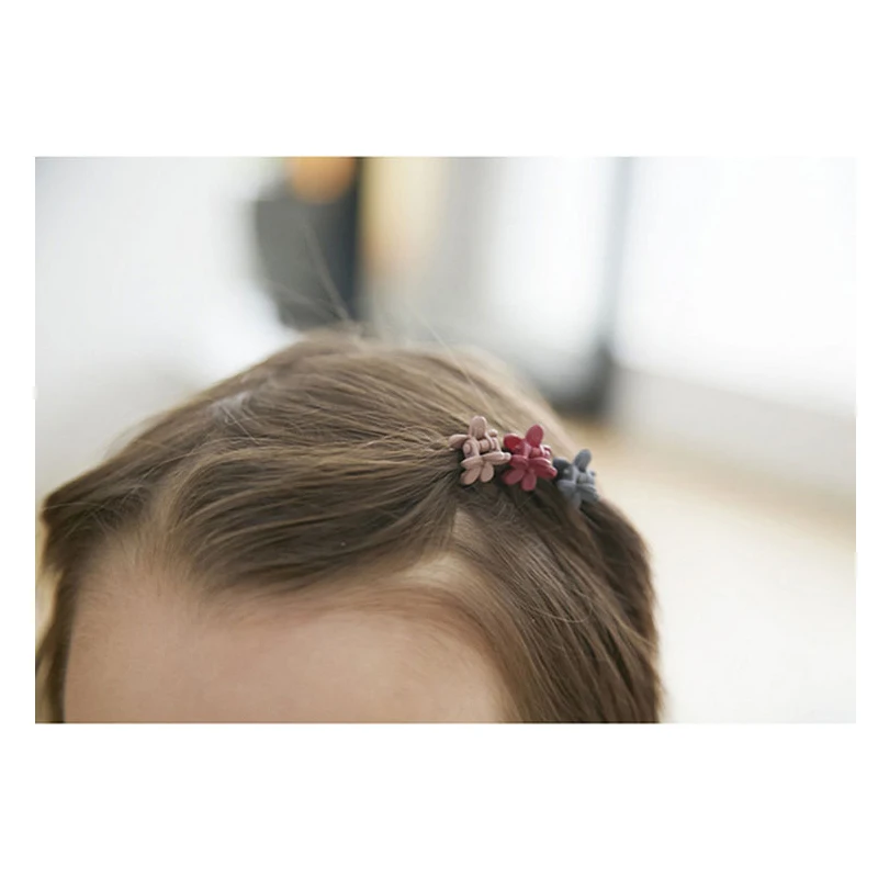 

10pcs/lot Solid Beautiful Flower Baby Girls Hair Clip Hair Claws For Children Fashion Hair Accessories Popular For Kids