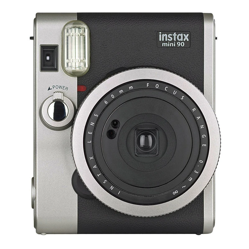 Fujifilm Instax Mini 90 NEO классическая черно коричневая мгновенная пленка камера + белая Fuji
