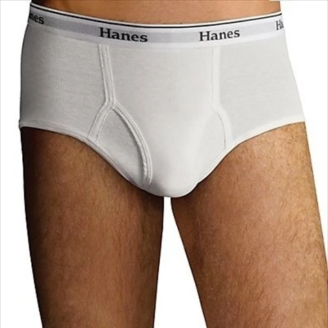 Hanes 7764W3 Classics Men Tagless No Ride Up Briefs With Comfort Flex Waistband 2X-4X 3-Pack 4XL White (1)