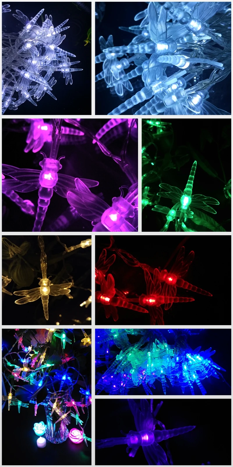 AA Battery dragonfly led string lights (3)