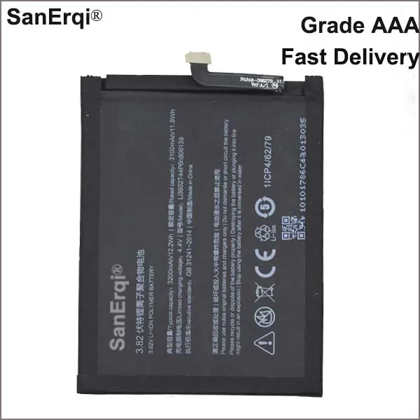 

Li3932T44P6h806139 Battery For ZTE Nubia Z17 NX563J Battery 3200mA Battery
