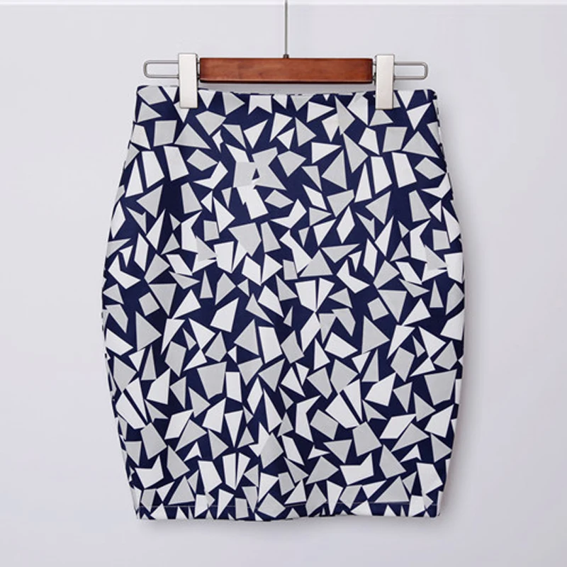 

Print Mini Skirt Women Flower Pattern Geometric Elastic Pencil Skirts Faldas Mujer Moda 2019 Korean Style Wrap Skirt S M L XL