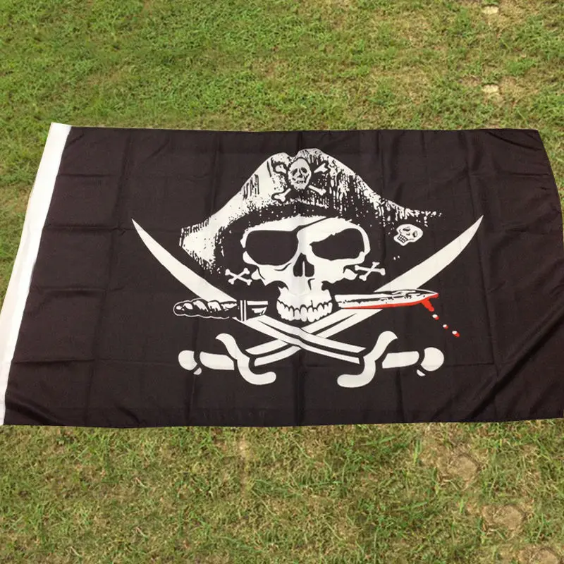 

90x150cm Pirate Flag Calico Flag halloween Jolly Roger Skull Flag Polyester Banner Flags And Banners Home Decoration