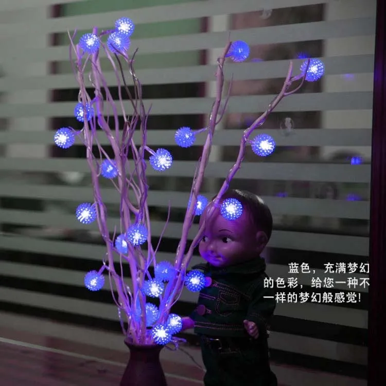 Сушеные цветы дерево LED свет естественные ветви 25 Edelweiss Снежинка клубничное