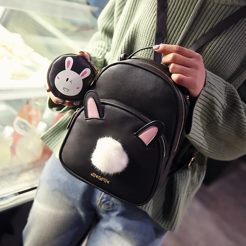 2017 new Female Korean version backpack retro new lovely casual simple