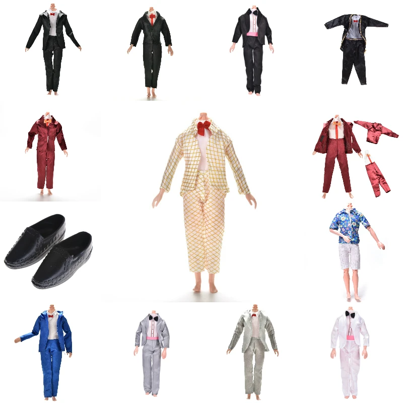 1 комплект, костюм Дианы Принс ручной работы, свадебная одежда для жениха, рубашки, пальто, галстук-бабочка, штаны, обувь с острым носком, лоферы для Кен, куклы