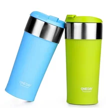 Nouveau 400 ml Thermos tasse en acier inoxydable 304 Thermos tasse tasse de café tasse Thermo isolé Thermo tasses Auto voiture chauffage thermique tasses