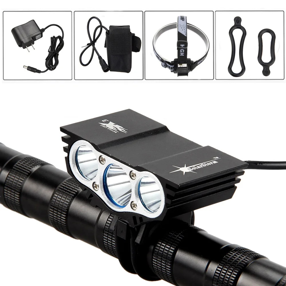 

Solarstorm X3 Led Headlamp 7000Lm Rechargeable Headlight CREE XM-L T6 Battery+Charger Head Lamp Outdoor Camping Bicycle Lights