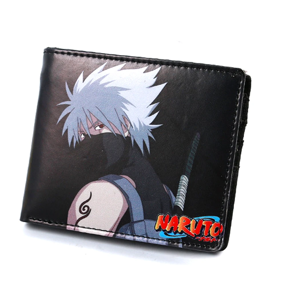 

New Conan One Piece Naruto Japanese Anime Character Design Men Short Wallet Cartoon ID Cards Holder Bag Women Coin Carteira