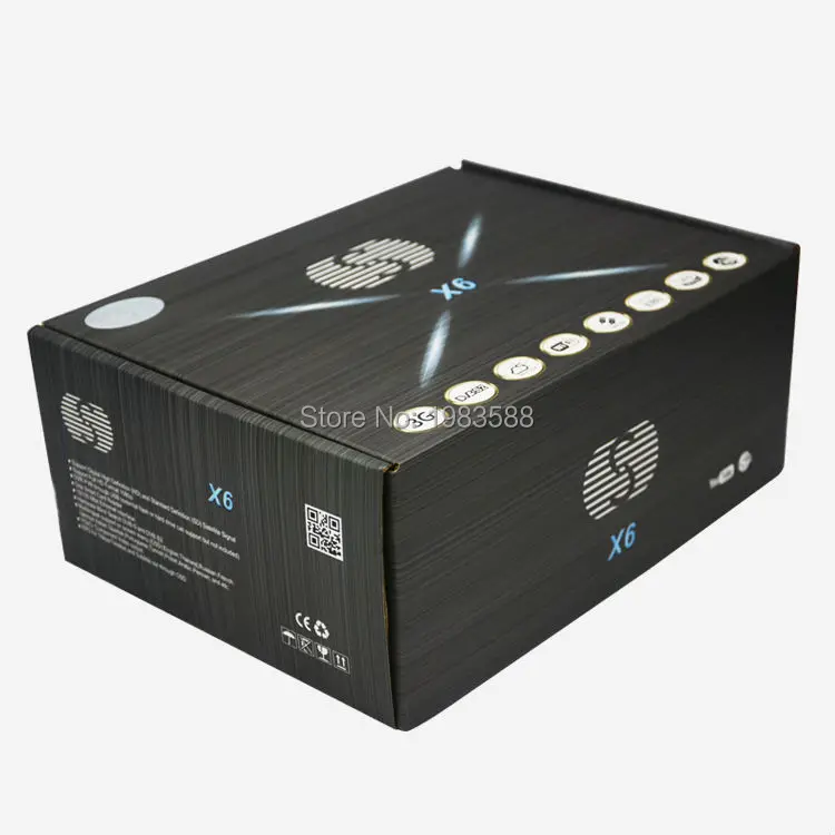 1 шт. Solovos/Open X6 цифра спутниковый телевизионный ресивер/медиаплеера TV Box Поддержка