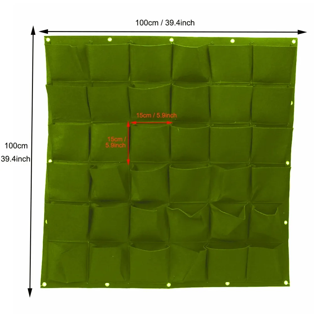 7 36 72 отделениями для использования вне помещения для вертикальных садов подвесной, настенный, садовый посадки сумки посев, настенный цветник Растут Мешки