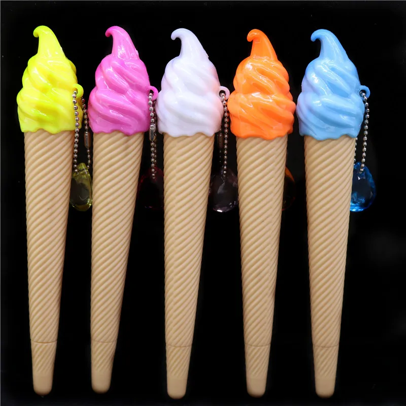 

Office Stationery Pen Wholesale 1pcs 38mm Gel Pen Cute Creative Ice Cream Styling New Unique Gift Pen