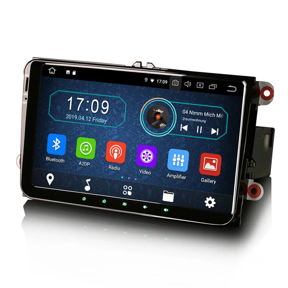 Excellent 9" Android 9.0 Pie OS Car Multimedia GPS Radio for Volkswagen Golf 2003-2013 & Golf Plus 2003-2013 & Polo MK5/6R 2009-2014 5