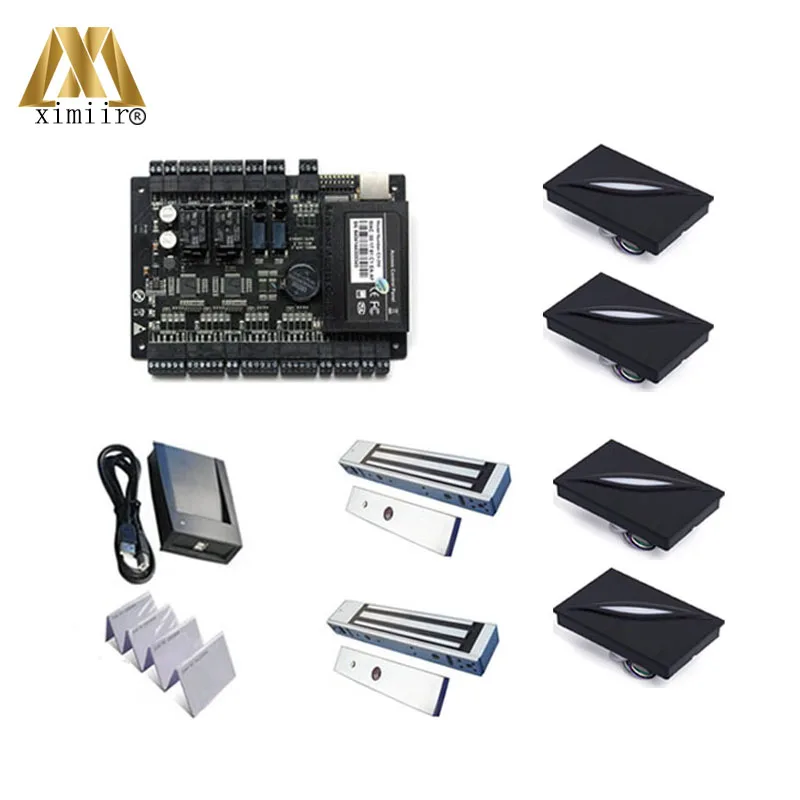 

Biometric C3-200 access control panel 2 doors access control board with wiegand reader electronic lock card register ID card