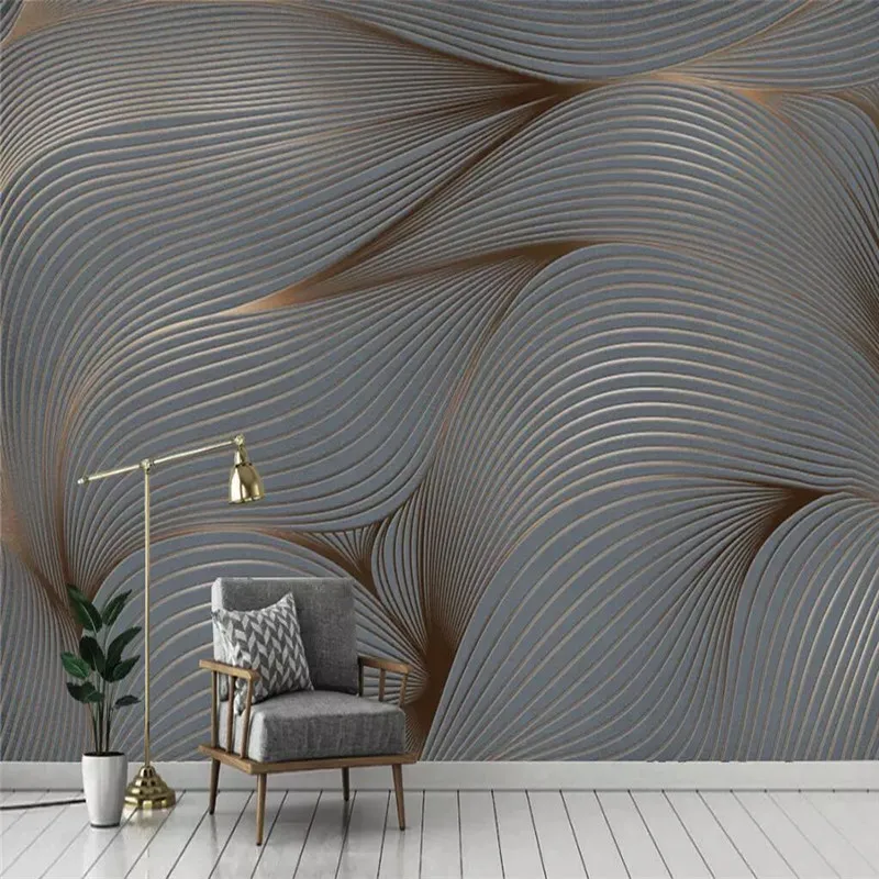 

Geometric abstract lines retro minimalist background wall professional custom murals wholesale wallpaper poster photo wall