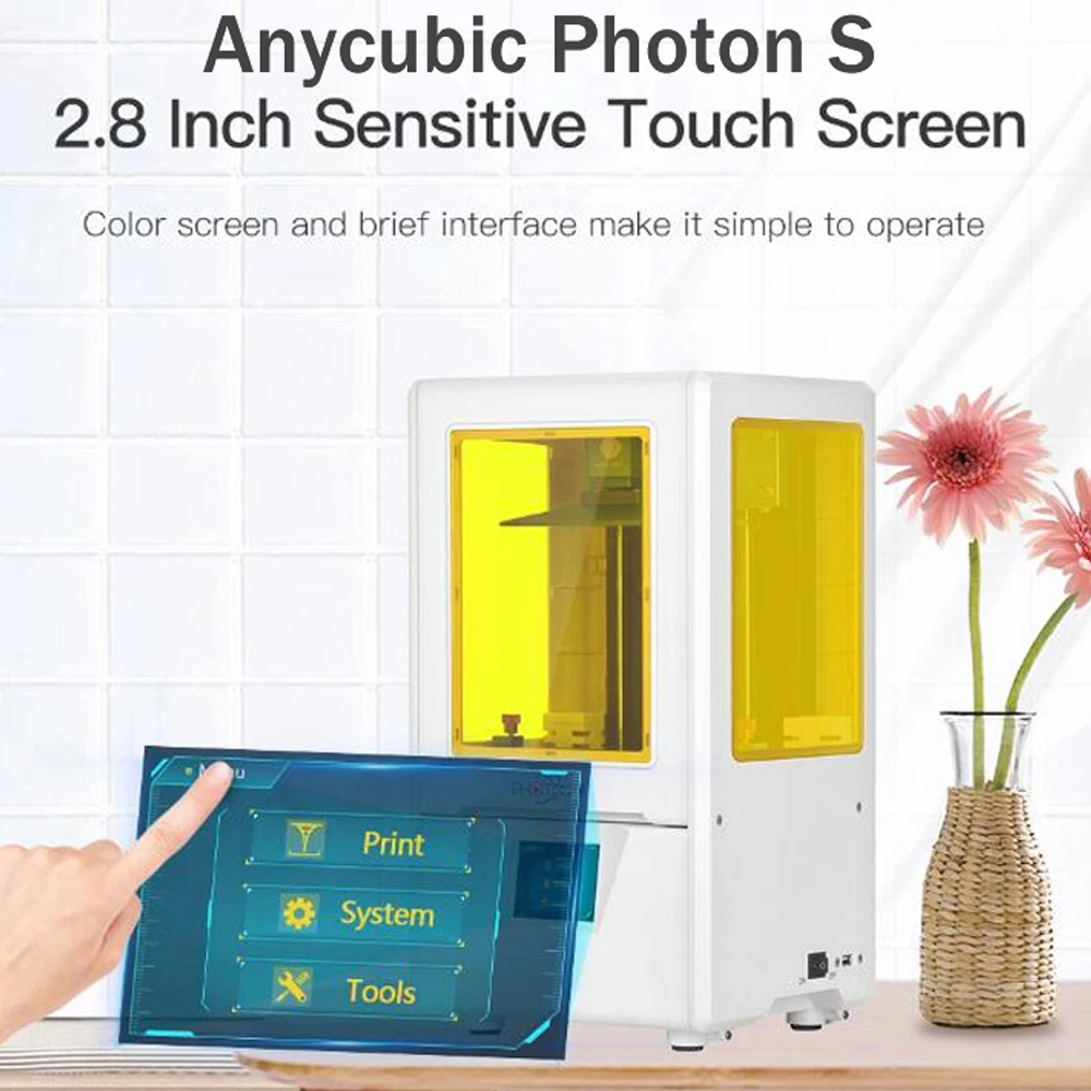 

ANYCUBIC Photon-S 3D printer SLA Quick Slice 2K Screen 405nm Matrix UV Light Desktop 3D Printer Kit impresora 3d