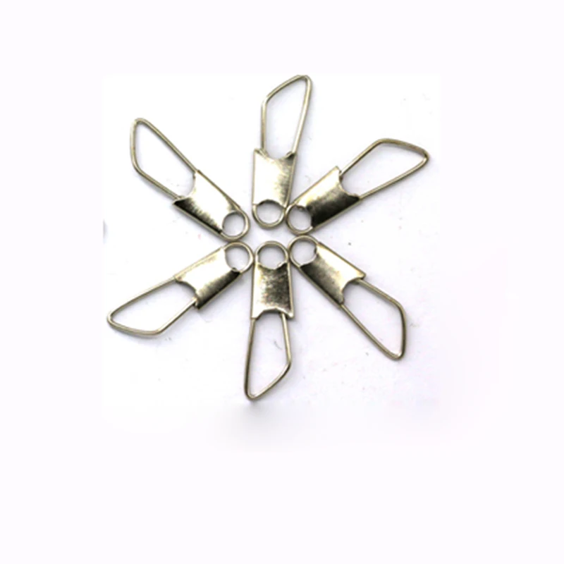 

20pcs Safety Snaps Fishing Swivel Connector Stainless Steel Lure Pin Ring Barrel Swivel Hook Lock Solid Rings Fish Accessories