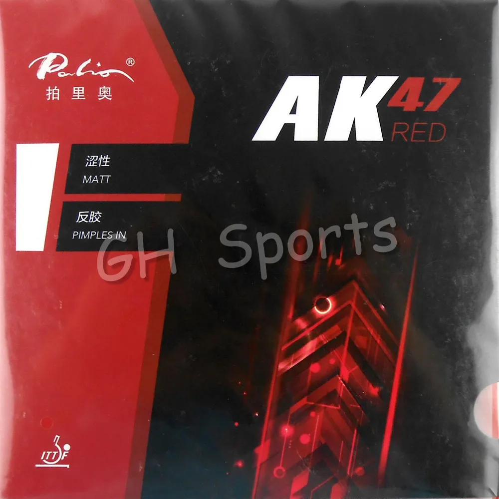 Palio AK 47 AK47 AK-47 RED Matt Pips in Table Tennis Rubber With Sponge for PingPong Racket 2.2mm H45-47 Palio AK 47 AK47 AK-47 RED Matt Pips in Table Tennis Rubber With Sponge for PingPong Racket 2.2mm H45-47